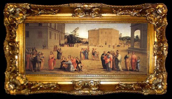 framed  Francesco Granacci Joseph Presents His Father and Brothers to Pharaoh, ta009-2